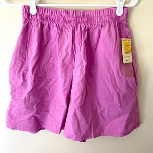 Vintage retro pinwheels brand cotton purple shorts medium